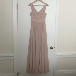 Lulu’s Thoughts of Hue Blush Surplice Maxi Dress - XS